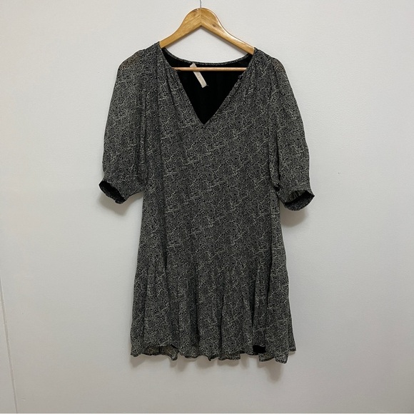 VANESSA BRUNO Alphée dress Mini Black & White Floral Size 34 US 0 - Picture 4 of 9